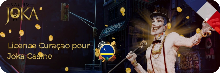 Licence internationale Curaçao valide et reconnue permet à tous les joueurs français majeurs de profiter du casino en toute légalité et sécurité chez Joka Casino